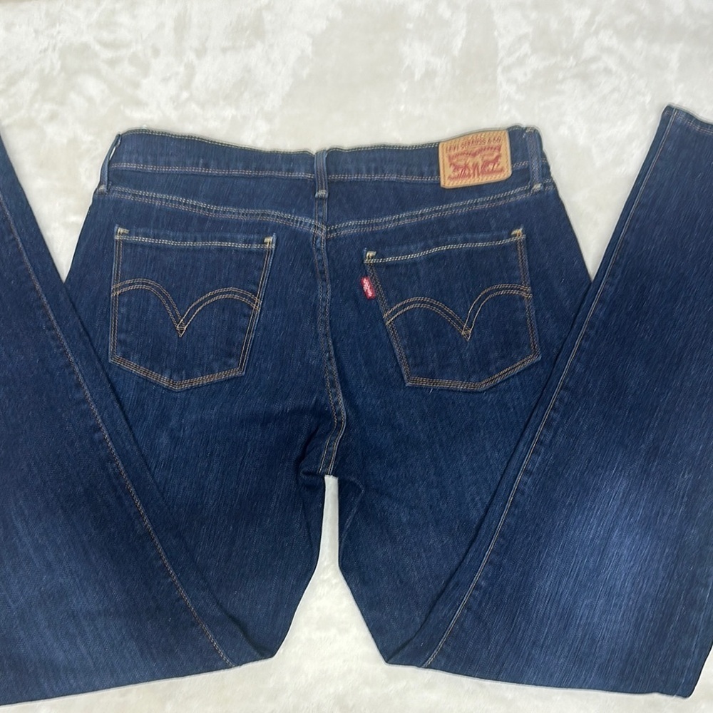 Levi's Dark Blue Straight Leg Jeans